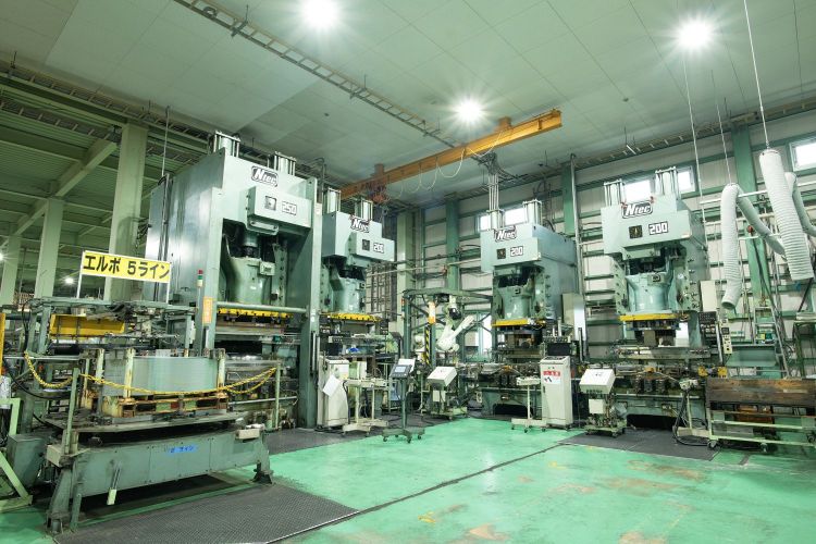 ロボット加工ライン